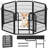 8 Panel Steel Exercise Pen With Door-96069224
