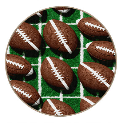  Washable American Football Sports Area Rug