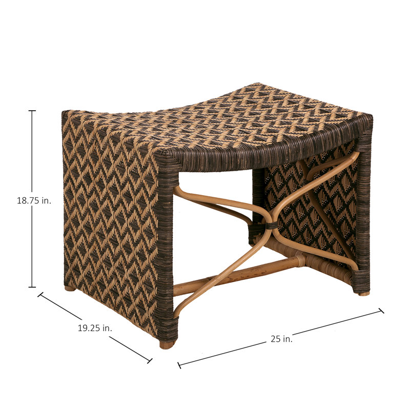 Bennet Rattan Accent Stool