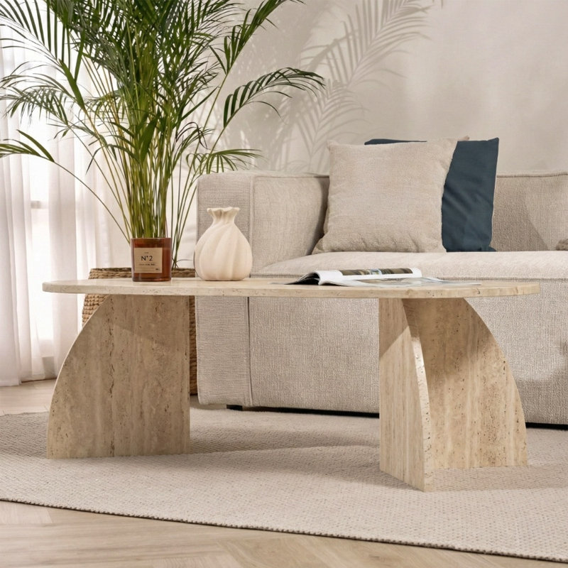 Coffee Table, Travertine