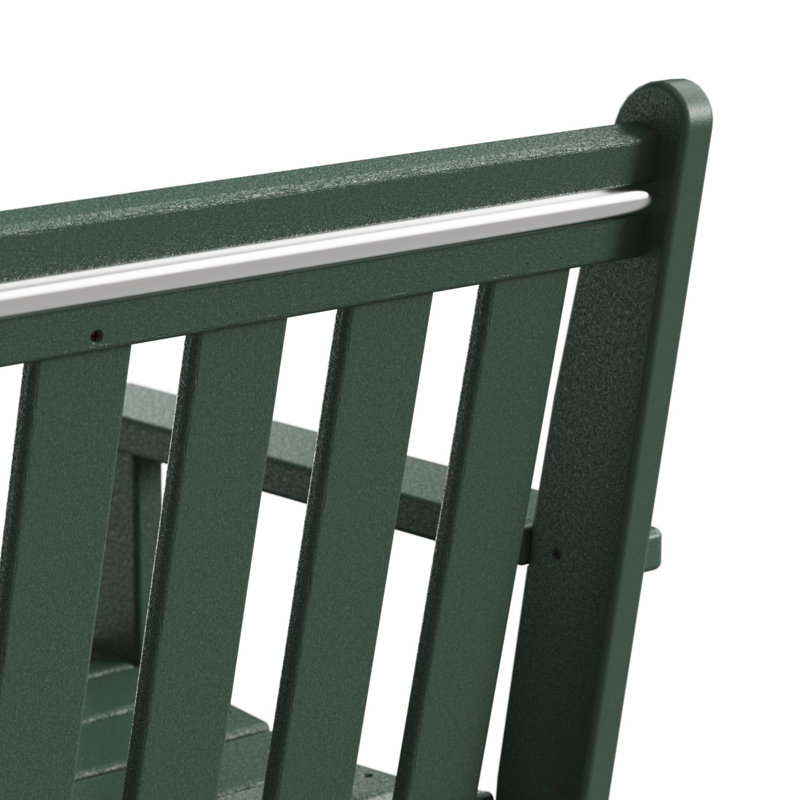 Banc de patio POLYWOOD Vineyard, H 35,25 po x l 48 po x P 24 po, Vert