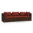 27.6" Wide Square Patio Sofa with Cushions-1708677356-1708677357