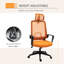 Chaise de travail en filet Arleeta