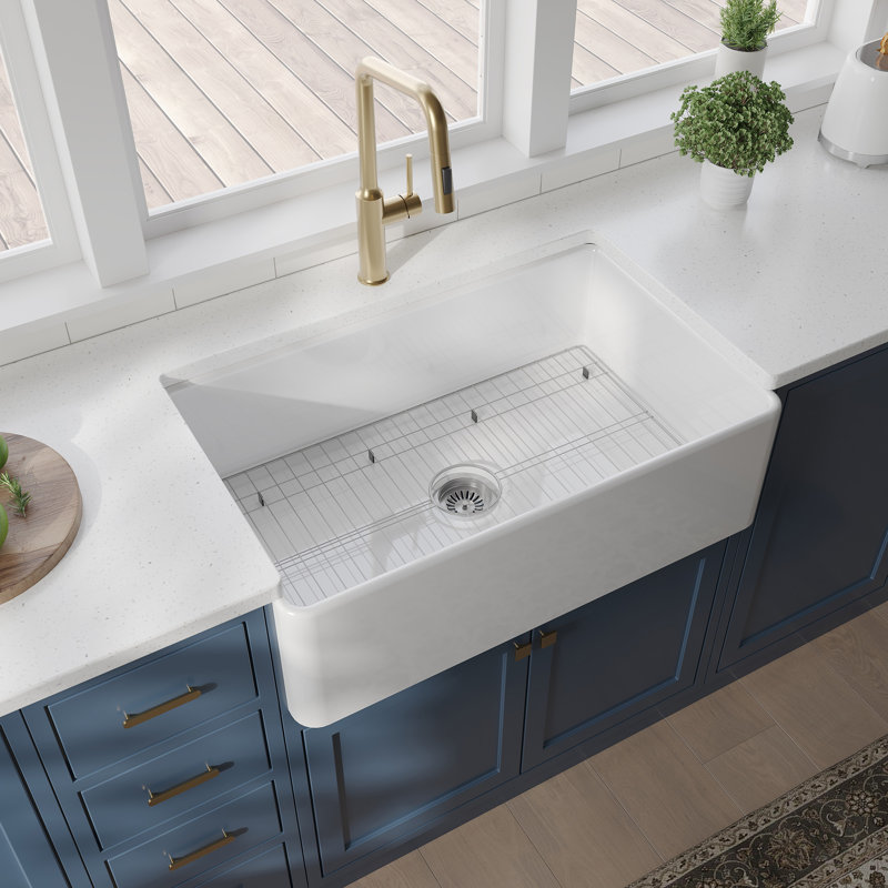 30'' L Single Bowl Fireclay Kitchen Sink