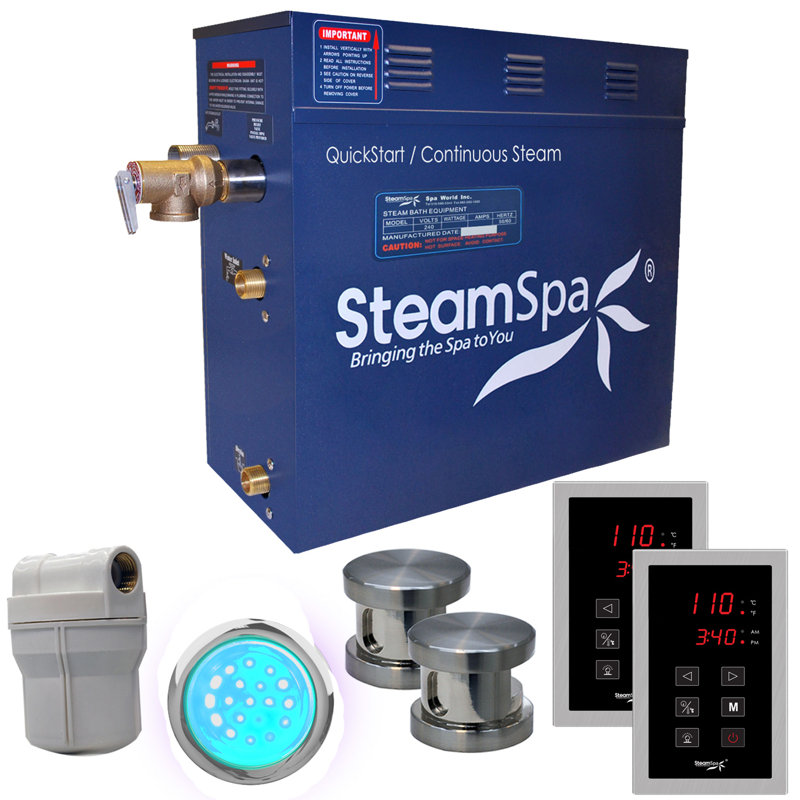 Royal 10.5 Steam Generator Package, Brushed Nickel