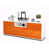 High-gloss Orange / Matte White