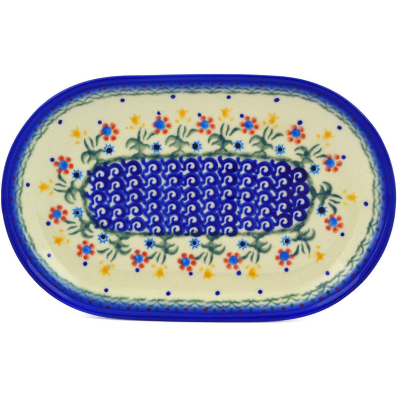 Bungalow Rose Druann Platter, 0.98" H x 9.29" W x 5.91" D