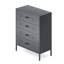 Metal Storage Cabinet With 4 Drawers For Office,Home