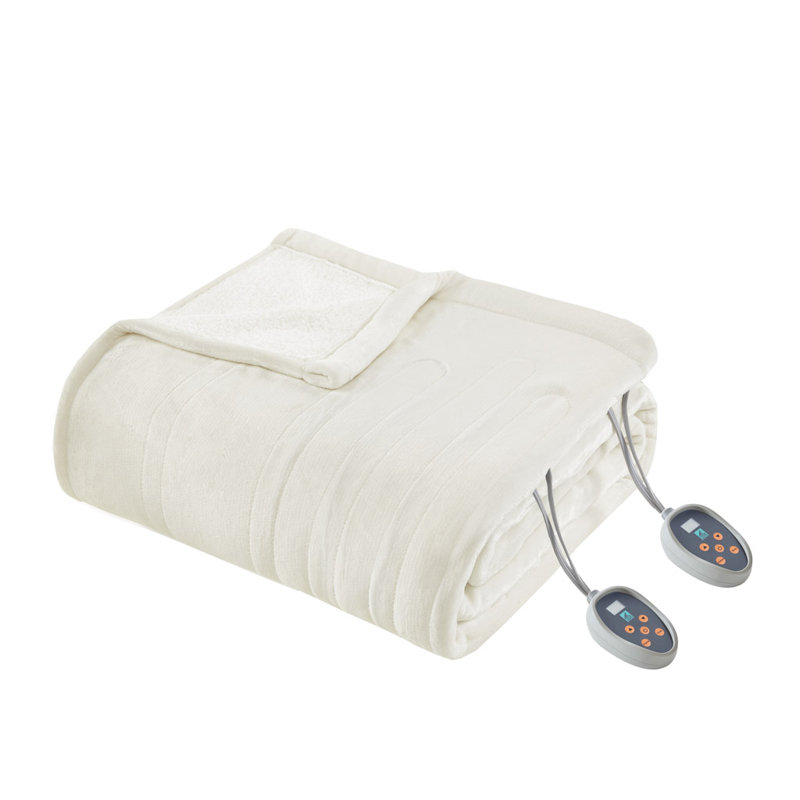 Couverture chauffante Gracie Mills Trevor, Double, Indigo