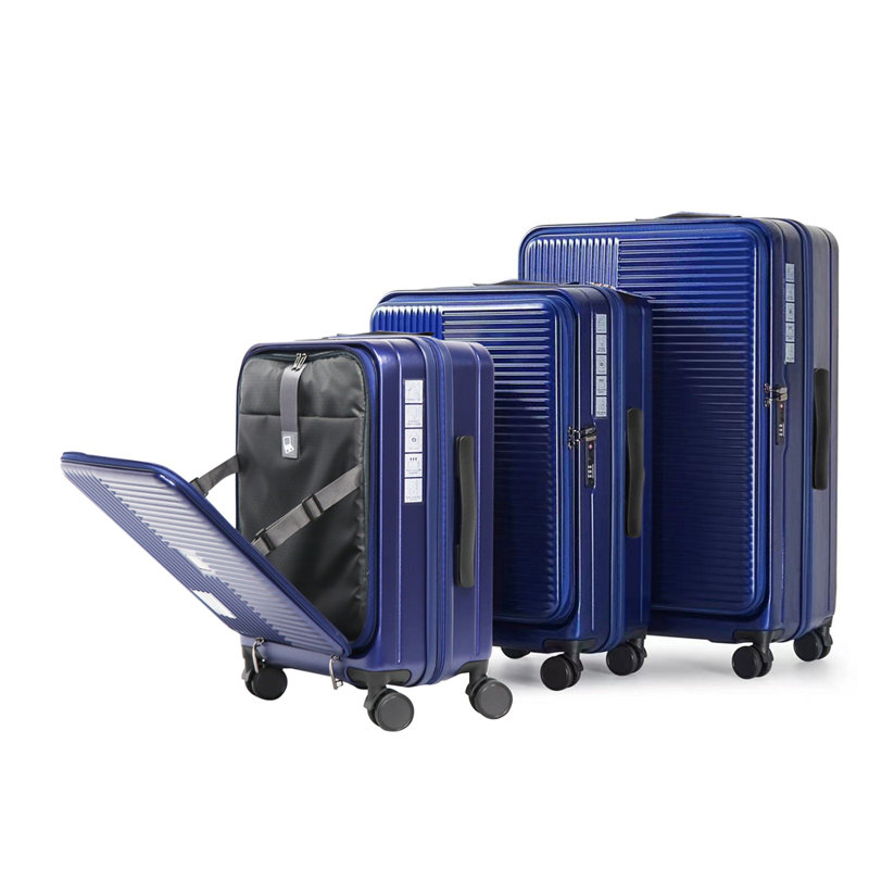 Bagages, avec ouverture frontale, serrure approuvée par la TSA, valise rigide, Aqua Blue