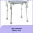 Knockdown Shower Chair With Arms Without Back