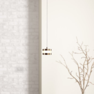 Luminaire suspendu tambour 1 lumière Karter