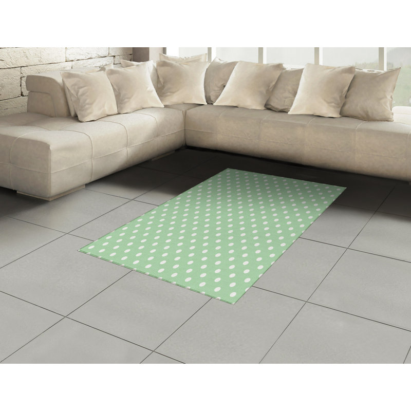 Mint High Density Long Fiber Poly Threads Decorative Area Rug Carpet, Rectangle 4' x 5'8"
