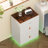 Marquece 3-Drawer 30" Modern Nightstand With LED Lighting And Glass Top Jewelry Organizer