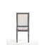 Ensemble de 2 chaises d'appoint en lin crème et gris vieilli Leventis