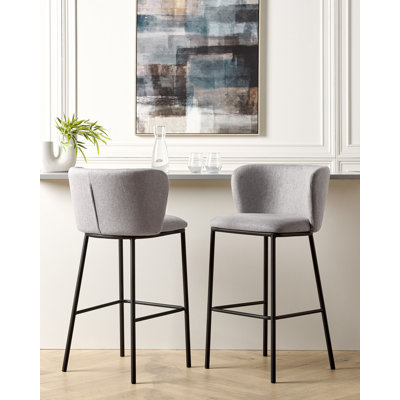 Mina Yes Bar Stool with Iron Frame