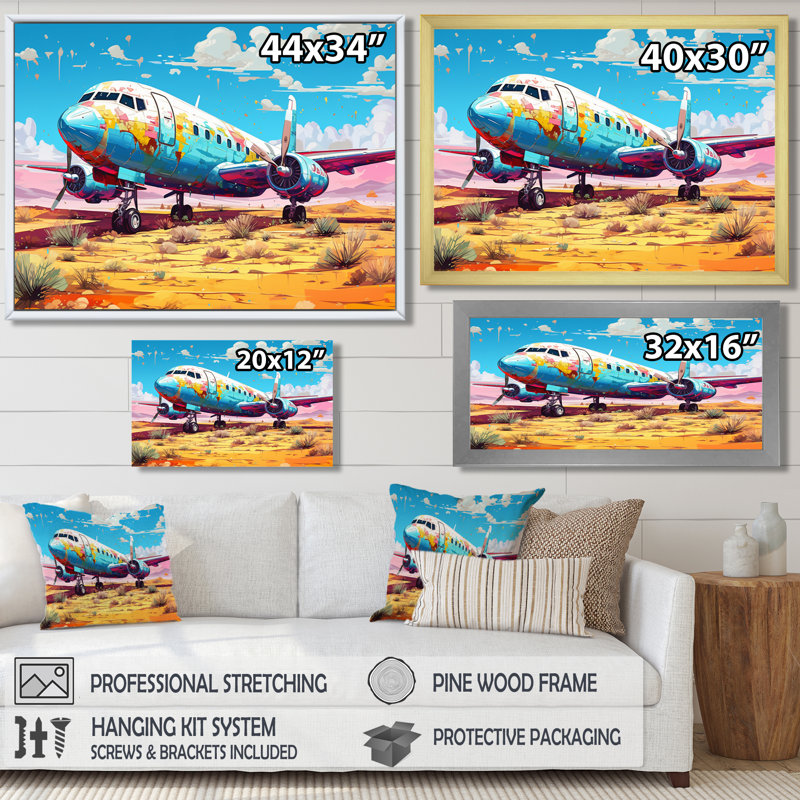 «Blue Sky Nostalgia Floral Mourning», reproduction d'art mural, H 30 po x l 40 po, Toile noire avec cadre flottant
