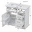 Ensemble de meuble-lavabo avec lavabo en céramique et plusieurs options de rangement pour la salle de bain-655462099