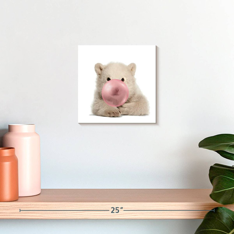 Ketti Polar Bear Bubble Gum, 10" H x 10" W