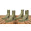 Support de style campagne rétro l 3 1/2 po x P 8 po x H 8 po, collection Barnwood Decor, vert restauration (paquet de 4)-29960254-29960252