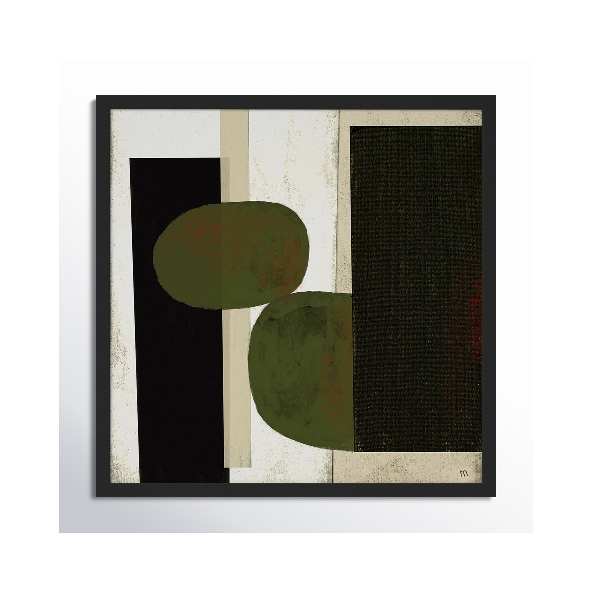 Collage 1 by StudioM, Black Framed Paper, 16" H x 16" W x 1.25" D