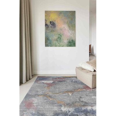 Galleria grey absract rug