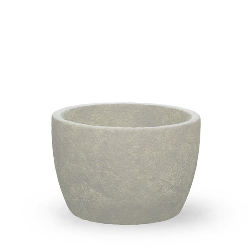 Pot de fleurs en pierre Perkinson, H 16 po x l 24 po x P 24 po, Mousse anglaise
