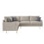 Canapé d'angle en tissu technique convertible Colliton-417529180