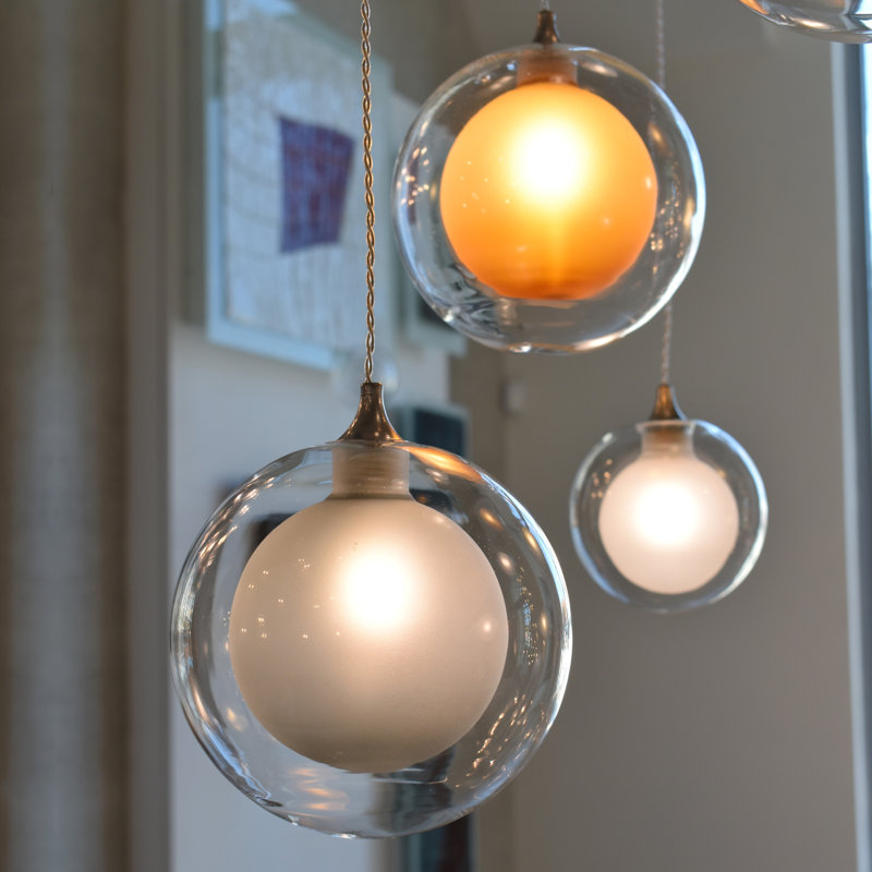 Reflection Moon 1 Pendant Light, Brass