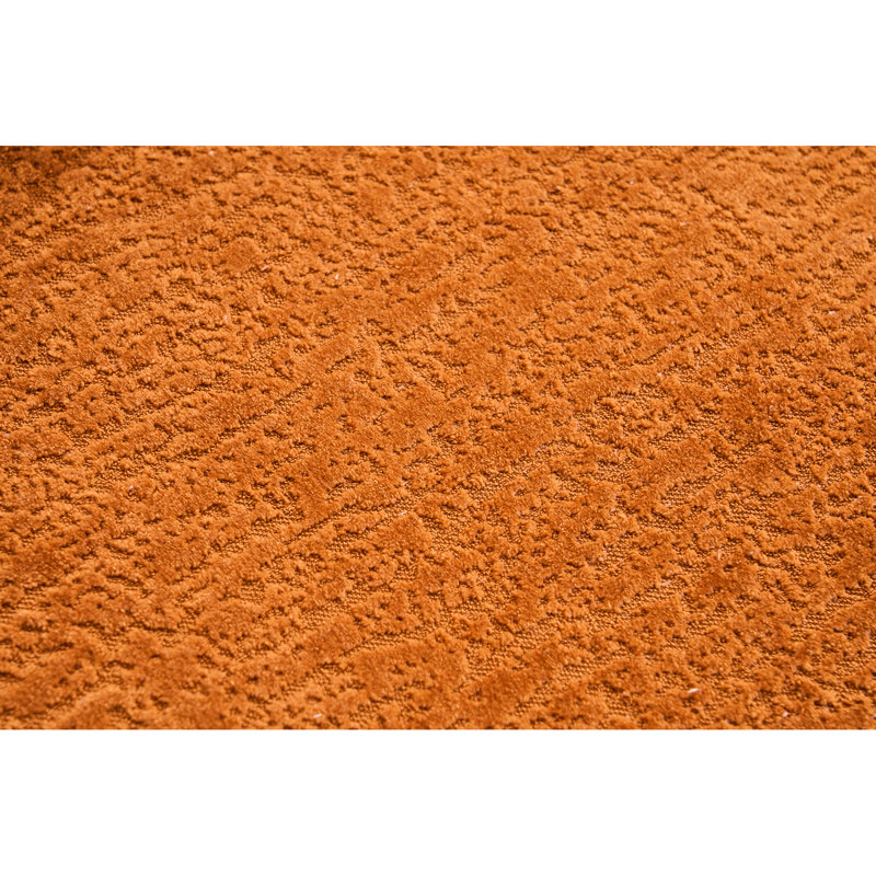 Tissu en chenille 110 po moderne et orange pour salle de séjour 110 po