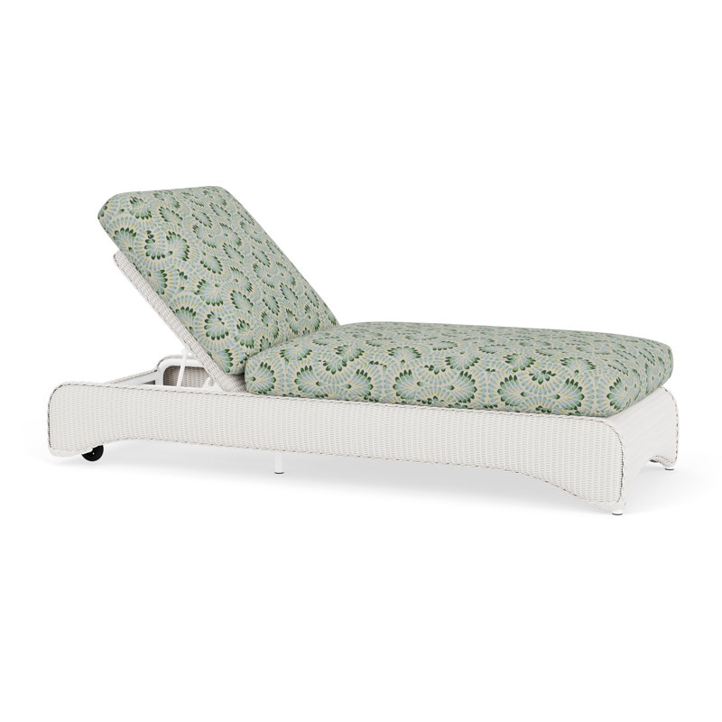 Loom Outdoor Chaise Lounge, Plume Spring, Hickory