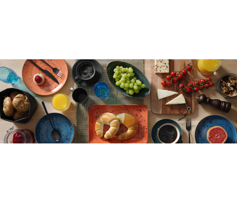 Shivers Dinner Plate, Orange