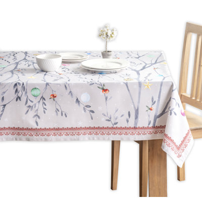 Floral 100% Cotton Tablecloth