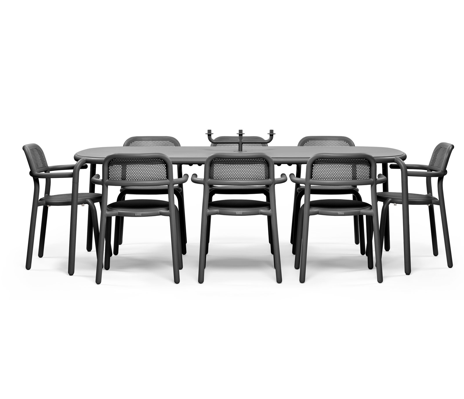 Toní 63" Patio Dining Table, Anthracite