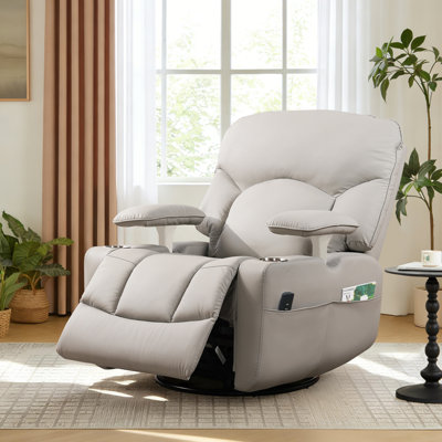 Fauteuil inclinable rembourré en similicuir Modern