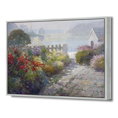 Seaside Cottage In Bloom Print