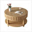 Table basse à cannelures avec rangement Mid-Century-129149264