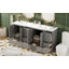 Meuble-lavabo autoportant de 72 po de style Shaker avec lavabo en céramique-1762830027