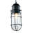 1-Light Black Pendant With A Clear Glass Shade