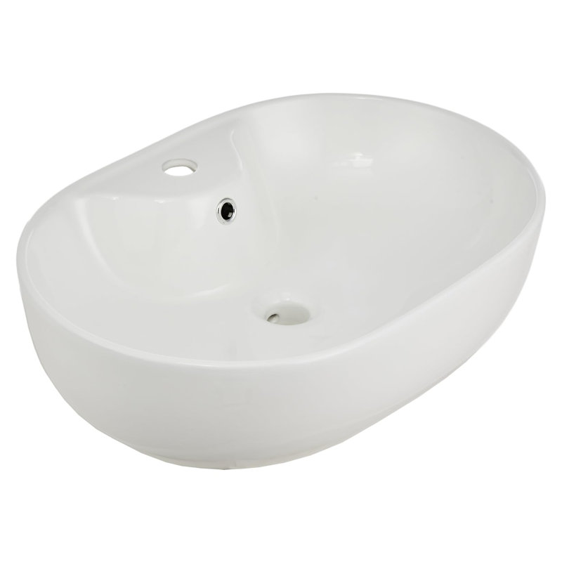 Lavabo vasque ovale en céramique Modern Modern
