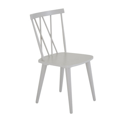 Gosnell 44.5cm H Solid Wood Cross Back Side Chair
