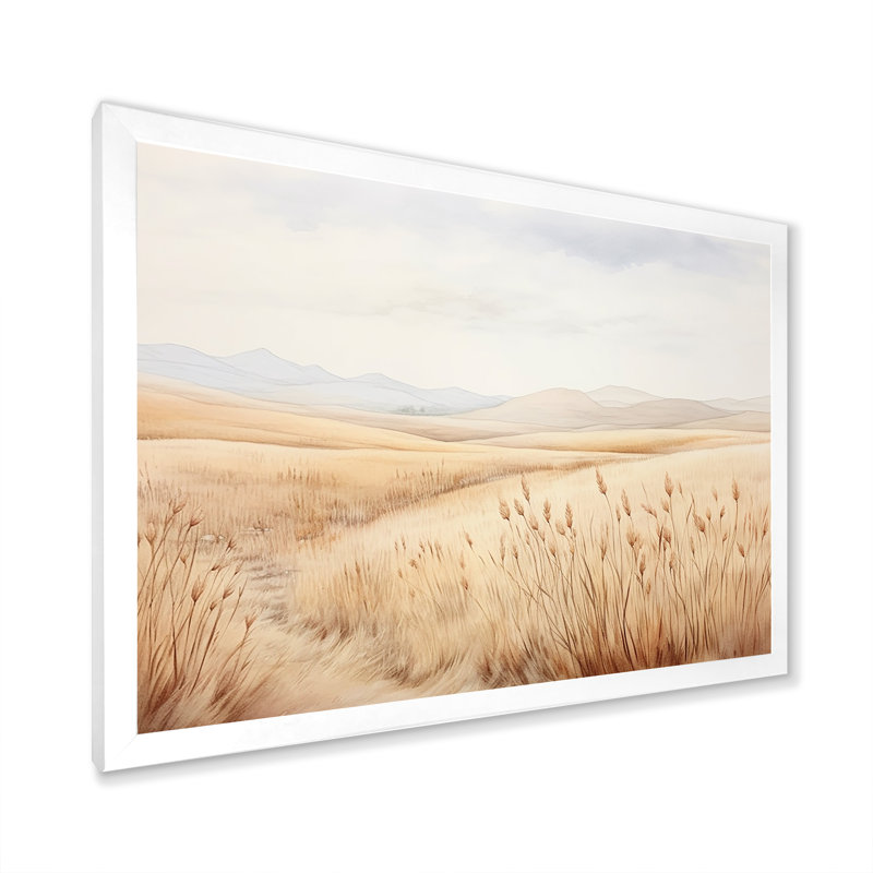Prairie Peacefulness Meadows IV, Cadre simple blanc, H 30 po x l 40 po x P 1,5 po