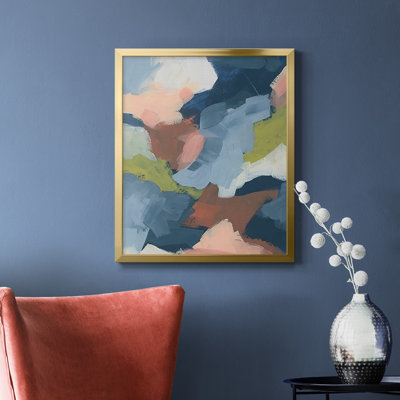 Soft Indigo Atmosphere II Premium Framed Canvas - Ready to Hang
