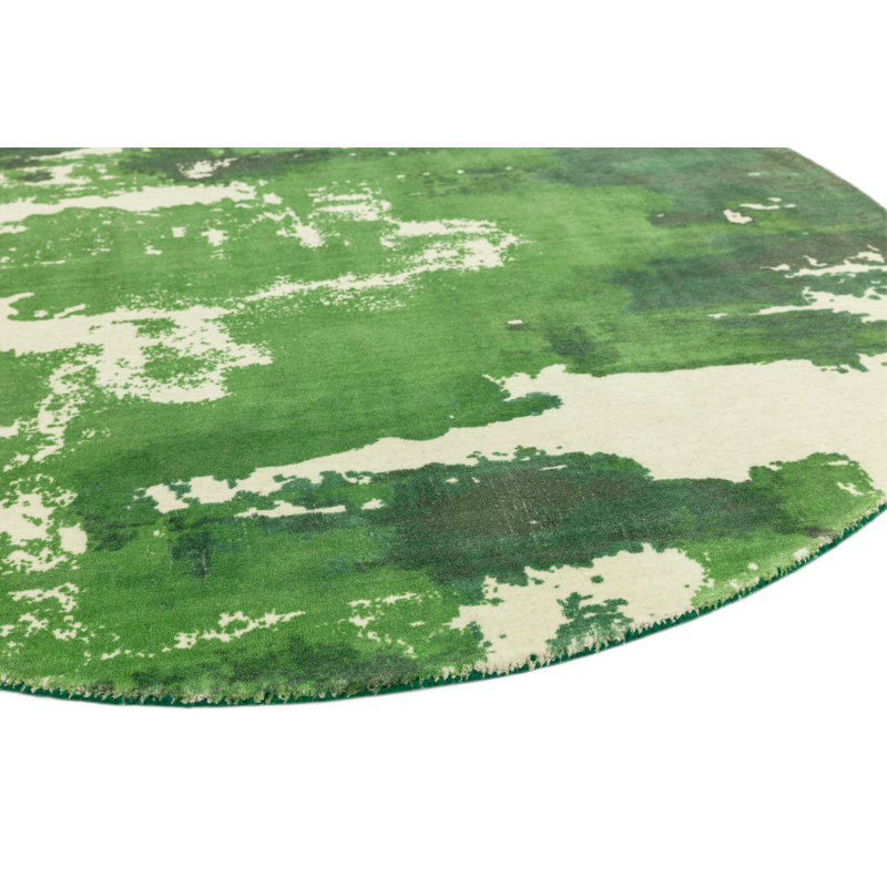 Anwen Abstract Wool Hand Woven Area Rug, Round 200 x 200cm