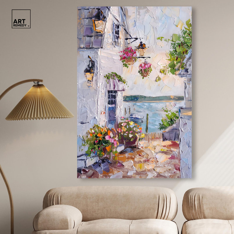 «Harbor Hideaway I», toile par Art Remedy, H 15 po x l 10 po, Toile tendue, Toile tendue