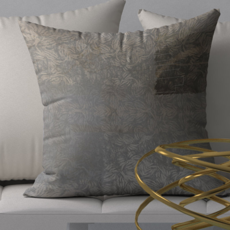 Housse et insert de coussin carré Coy Fizz, 20 po X 20 po