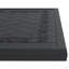 L59.05*W35.43-Inch Cast Aluminum Patio Dining Table With Black Frame And Carved Texture On The Tabletop