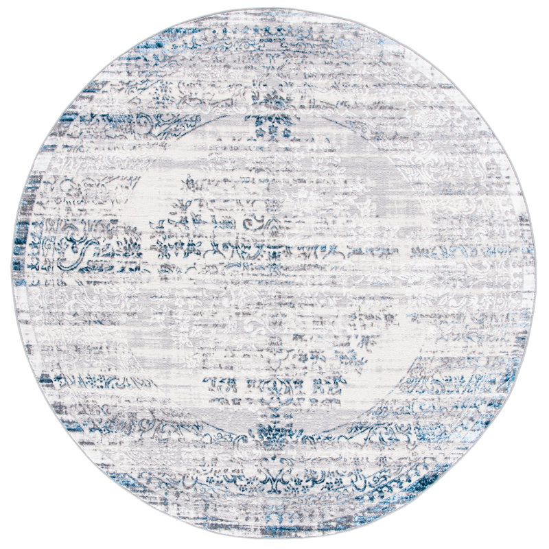 Stacy Performance Oriental Rug, Round 6'7"
