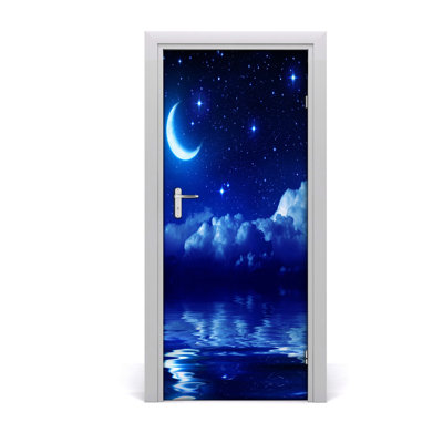 The Night Sky Door Decal