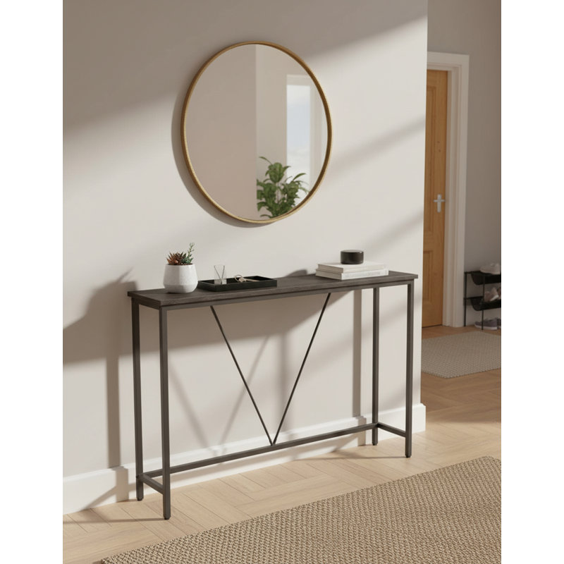 120cm Console Table, Charcoal Grey